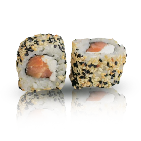 Роллы Аляска с копчёным лососем и сыром Филадельфия, пиццерия Калина Каневская