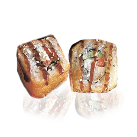 Жареные роллы Чикен с курицей и овощами, пиццерия Калина Каневская