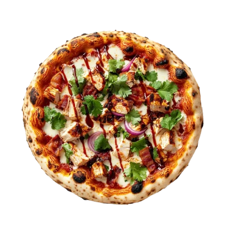 Пицца Добрые цыплята барбекю с курицей и беконом, пиццерия Калина Каневская