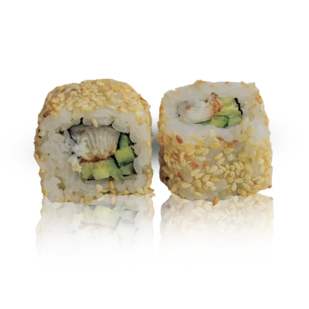 Роллы Кунжут Маки с угрём и кунжутом, пиццерия Калина Каневская