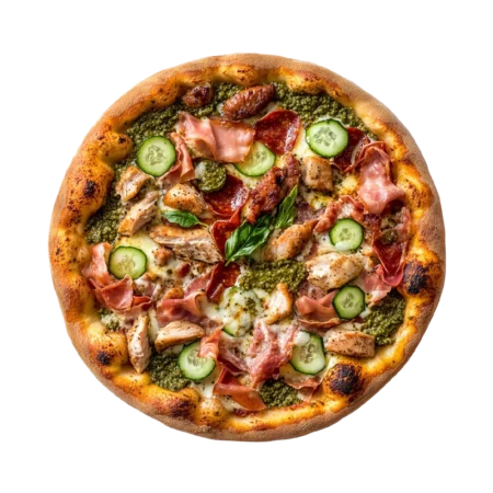 Пицца Супер мясная с пятью видами мяса, пиццерия Калина Каневская